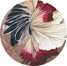 Load image into Gallery viewer, Katrina Cuenca "Coral Pearfoot" Art Plate