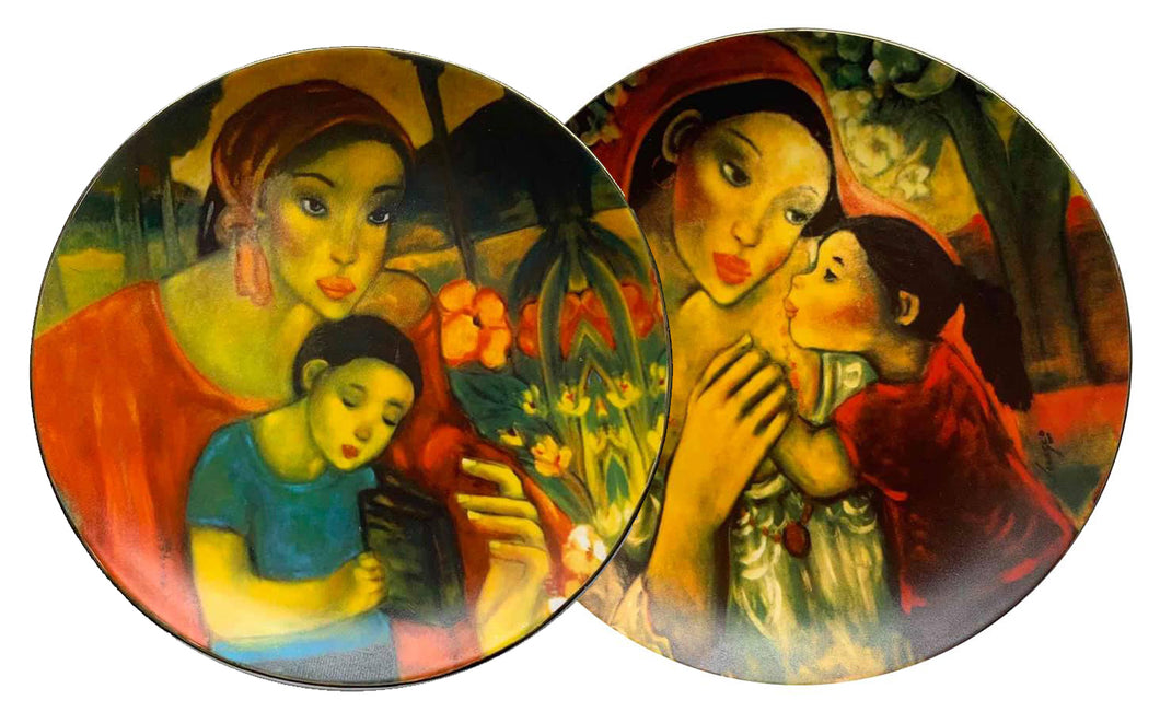 Lydia Velasco Mother & Child Special Centennial Twin Edition Art Plates