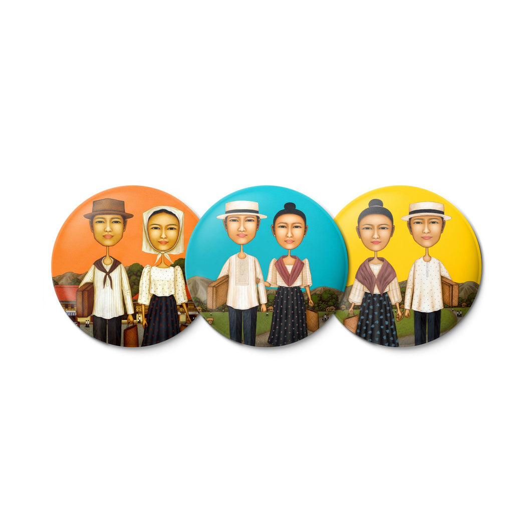 Dominic Rubio Button Pin Set (3 designs)